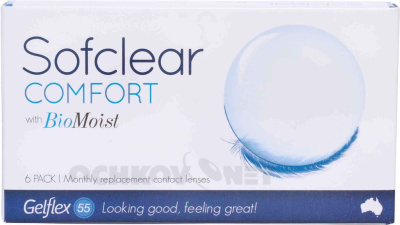 Контактные линзы Sofclear Comfort with BioMoist 6 линз