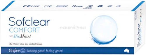 Контактные линзы Sofclear Comfort with BioMoist One day 30 линз