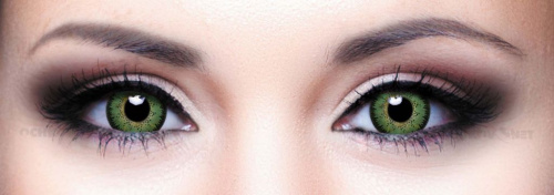 Контактные линзы Illusion Colors Elegance Зеленый Green (2 линзы)