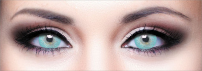 Контактные линзы Hera One-Tone Rise Aqua, 2 линзы