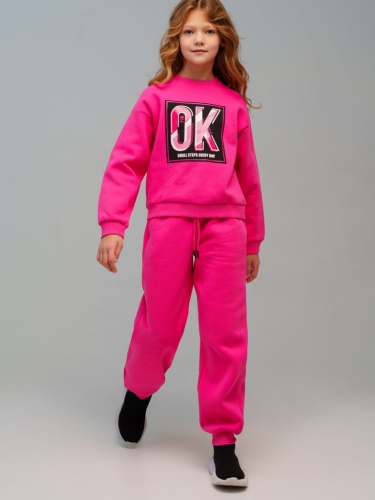 Комплект трикотажный для девочек: толстовка, брюки