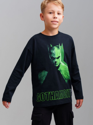 Фуфайка трикотажная для мальчиков (футболка с длинными рукавами)
