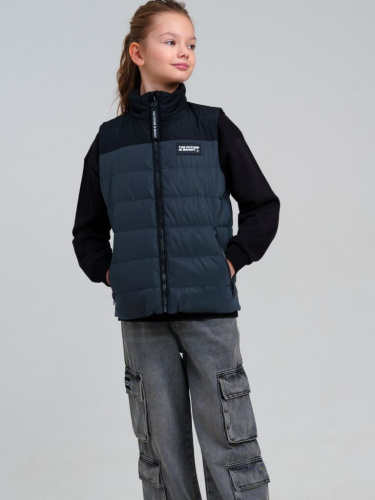 Жилет текстильный с полиуретановым покрытием для девочек