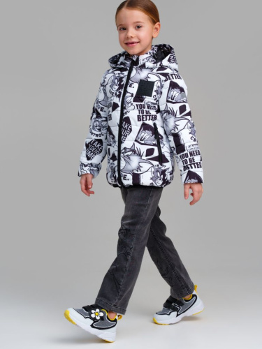 Куртка текстильная с полиуретановым покрытием для девочек