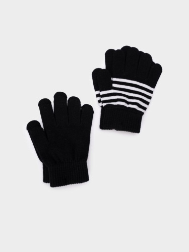 Перчатки трикотажные для девочек, 2 пары в комплекте
