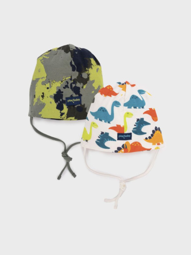 Шапка детская трикотажная для мальчиков, 2 шт в комплекте