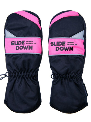 Варежки текстильные для девочек