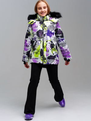 Куртка текстильная с полиуретановым покрытием для девочек