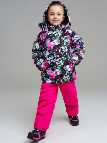 Куртка текстильная с полиуретановым покрытием для девочек