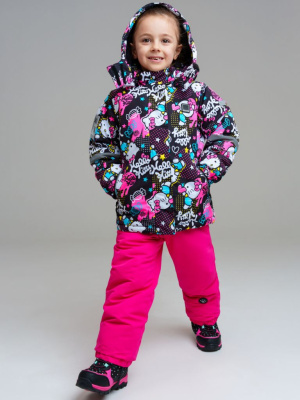 Куртка текстильная с полиуретановым покрытием для девочек