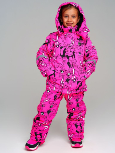 Комплект текстильный с полиуретановым покрытием для девочек: куртка, полукомбинезон
