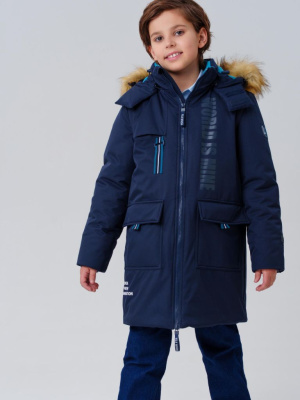 Пальто текстильное с полиуретановым покрытием для мальчиков