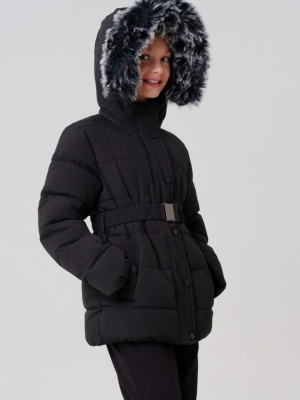 Куртка текстильная с полиуретановым покрытием для девочек