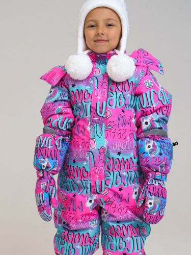 Зимние варежки-краги для девочки