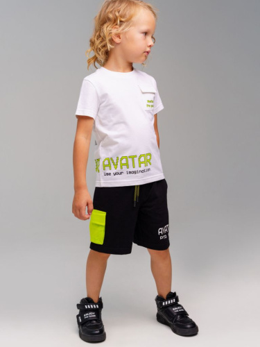 Комплект трикотажный для мальчиков: фуфайка (футболка), шорты