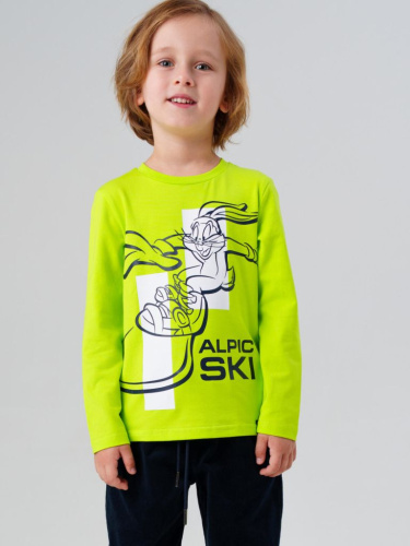 Фуфайка трикотажная для мальчиков (футболка с длинными рукавами)