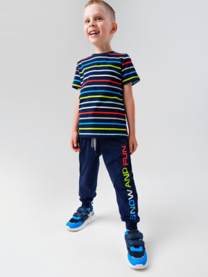 Комплект трикотажный для мальчиков: фуфайка (футболка), брюки