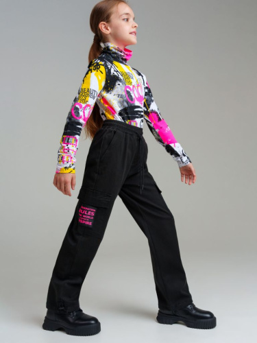 Брюки текстильные для девочек