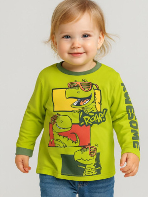 Фуфайка детская трикотажная для мальчиков (футболка с длинными рукавами)