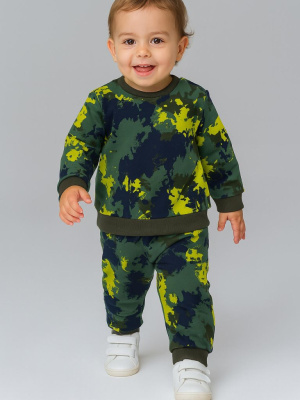 Комплект детский трикотажный для мальчиков: толстовка, брюки