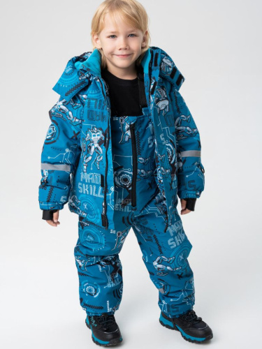 Комплект текстильный с полиуретановым покрытием для мальчиков: куртка, полукомбинезон
