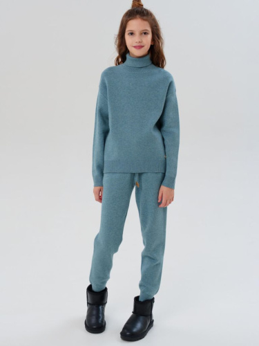 Комплект трикотажный для девочек: джемпер, брюки