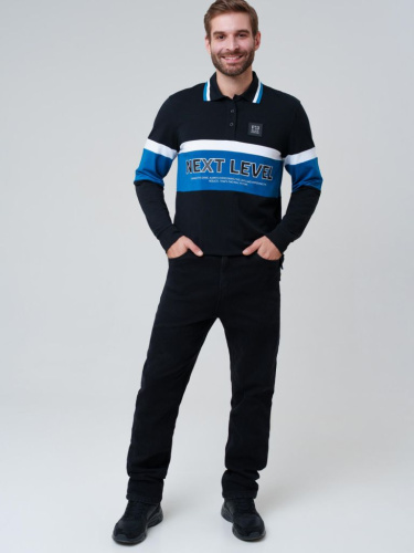 Брюки текстильные джинсовые утепленные флисом для мужчин