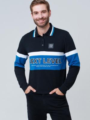 Джемпер трикотажный с воротником поло для мужчин