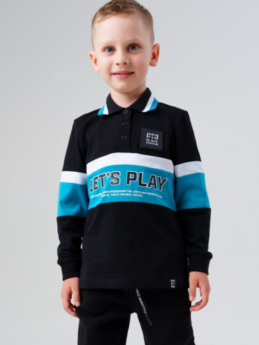 Джемпер трикотажный с воротником поло для мальчиков