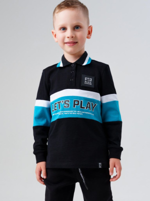 Джемпер трикотажный с воротником поло для мальчиков