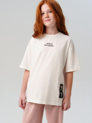 Фуфайка трикотажная для девочек (футболка)