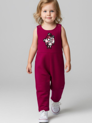 Полукомбинезон детский трикотажный для девочек