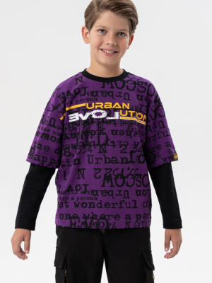 Джемпер трикотажный для мальчиков (футболка с длинными рукавами)