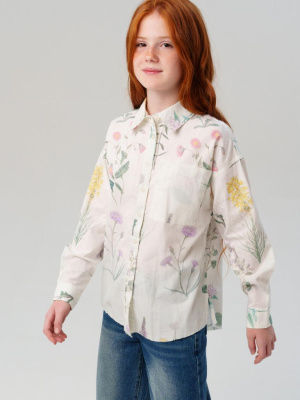 Рубашка текстильная для девочек