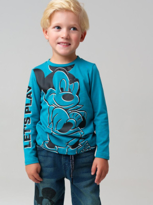 Фуфайка трикотажная для мальчиков (футболка с длинными рукавами)