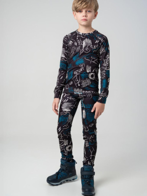 Термокомплект трикотажный для мальчиков: брюки, толстовка для эпизодического использования