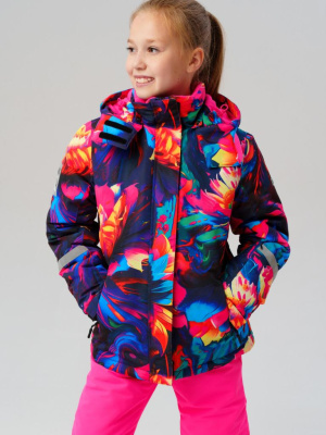 Куртка текстильная с полиуретановым покрытием для девочек