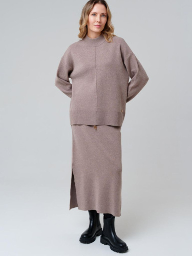 Комплект трикотажный для женщин: джемпер, юбка