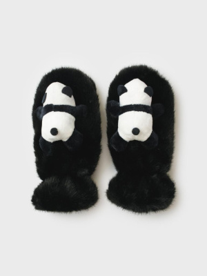 Варежки трикотажные для девочек