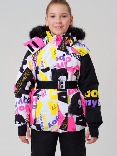 Куртка текстильная с полиуретановым покрытием для девочек