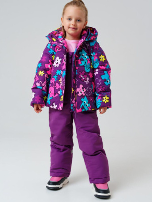 Комплект текстильный с полиуретановым покрытием для девочек: куртка, полукомбинезон