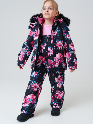 Комплект текстильный с полиуретановым покрытием для девочек: куртка, полукомбинезон