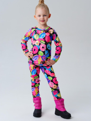 Термокомплект трикот. для девочек: фуфайка (футболка) с длин. рук, брюки для эпизод. использования