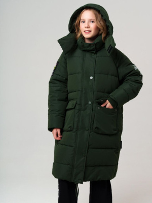 Пальто текстильное с полиуретановым покрытием для девочек