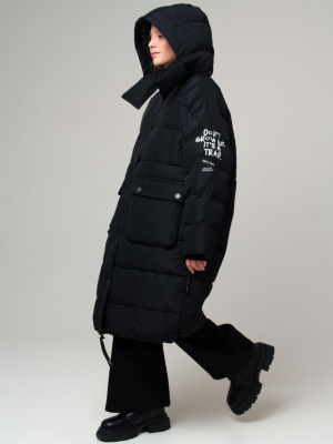 Пальто текстильное с полиуретановым покрытием для девочек