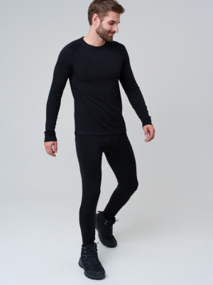 Термокомплект трикот. для мужчин: фуфайка (футболка) с длин. рук, брюки для эпизод. использования