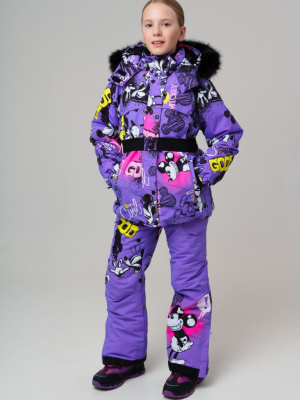 Комплект текстильный с полиуретановым покрытием для девочек: куртка, брюки