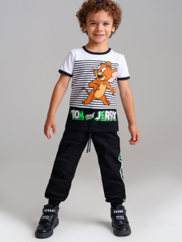 Комплект трикотажный для мальчиков: фуфайка (футболка), брюки