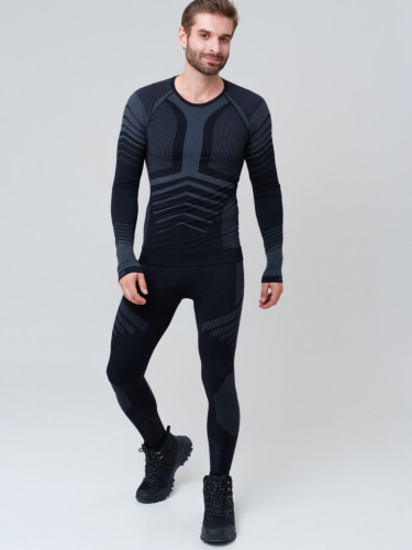 Термокомплект трикот. для мужчин: фуфайка (футболка) с длин. рук, брюки для эпизод. использования
