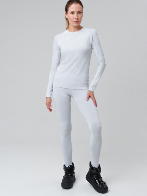 Термокомплект трикот. для женщин: фуфайка (футболка) с длин. рук, брюки для эпизод. использования